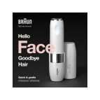 Braun Face FS1000 Mini Tüy Dökücü Kadın, Elektrikli Yüz Tüy Alma, Hızlı ve Kolay, Bıyık, Çene