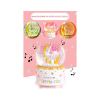 DEMPOWER Unicorn Ay Şekilli Kar Küresi