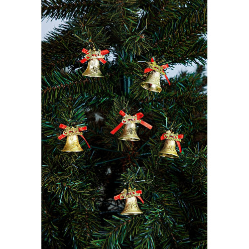 Waldern Yılbaşı 6lı Merry Christmas Çan Süs 5cm