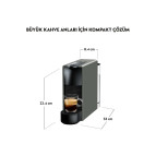 Nespresso Essenza Mini C30 Kahve Makinesi,Gri