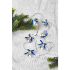 Waldern Yılbaşı ÇamAğacı Zincirli Çan Süs 120CM Gümüş