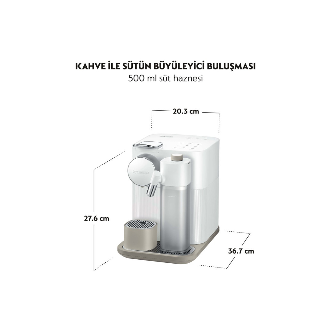 Nespresso F541 Gran Latissima Süt Çözümlü Kahve Makinesi,Beyaz