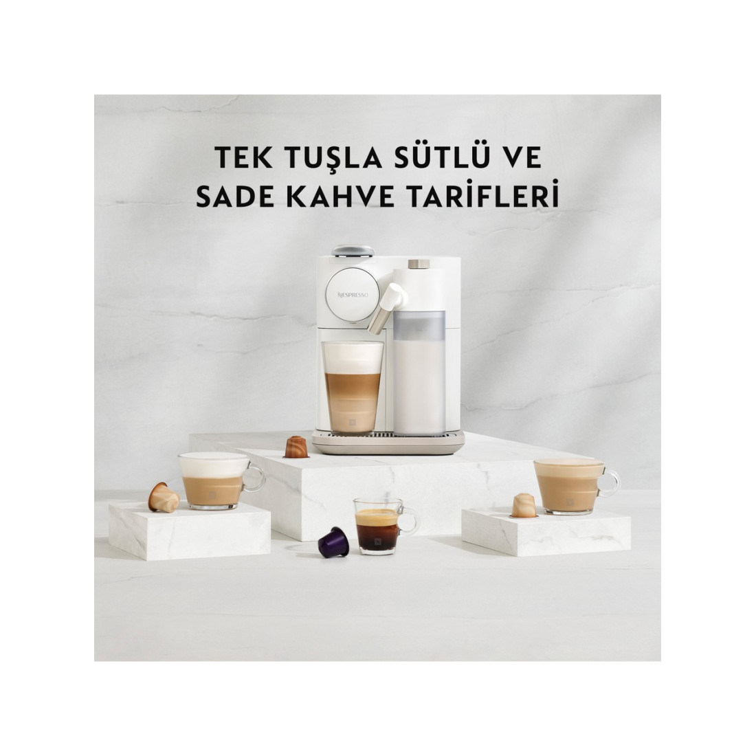 Nespresso F541 Gran Latissima Süt Çözümlü Kahve Makinesi,Beyaz