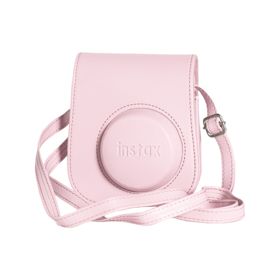 Fujifilm Instax Mini 12 Pembe Fotoğraf Makinesi-10'lu Film-Mini Albüm ve Deri Kılıf Seti