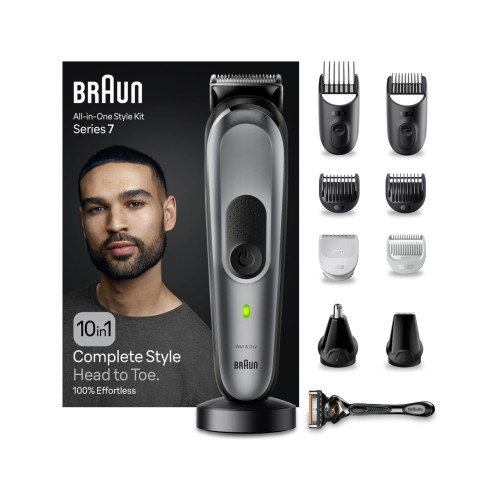 Braun Series 7 Mgk7420 Hepsi Bir Arada Şekillendirme Seti, 10’u 1 Arada Erkek Bakım Kiti