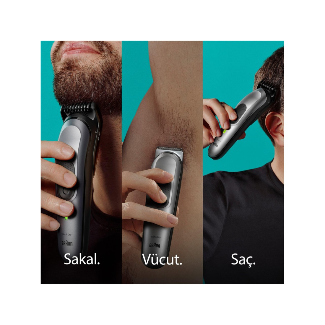 Braun Series 7 Mgk7420 Hepsi Bir Arada Şekillendirme Seti, 10’u 1 Arada Erkek Bakım Kiti
