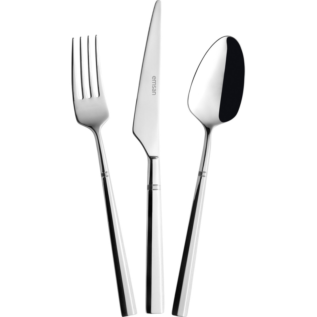 Emsan Penta 18 Parça 6 Kişilik Çatal Kaşık Bıçak Takımı