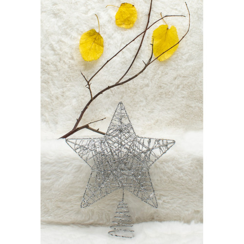 Waldern Yılbaşı Çam Ağacı Yıldız Tepeliği Gümüş