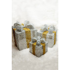 Waldern Yılbaşı Çam Ağacı Hediye Paketi Orta Boy Gümüş-Gold 22*22 CM