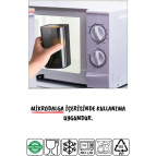 Nandy Home Etiketli 18'li Antrasit Ekonomik Kırılmaz Saklama Kabı Seti x6 - 1,75/1,2/0,5 Lt