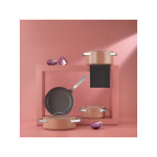 Schafer Moonlight 7 Parça Seramik Tencere Seti-Rosegold