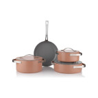 Schafer Moonlight 7 Parça Seramik Tencere Seti-Rosegold