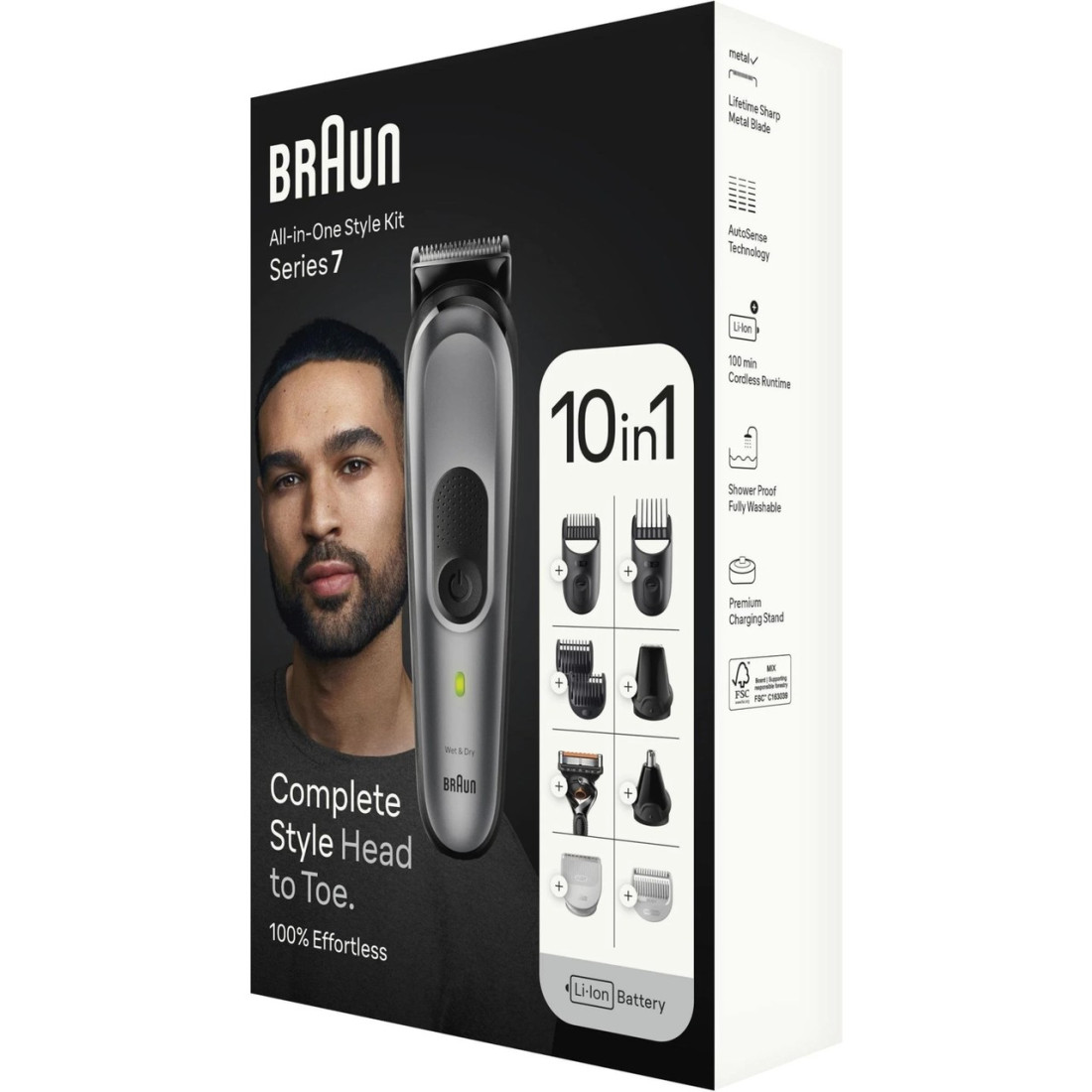 Braun Series 7 Mgk7420 Hepsi Bir Arada Şekillendirme Seti, 10’u 1 Arada Erkek Bakım Kiti