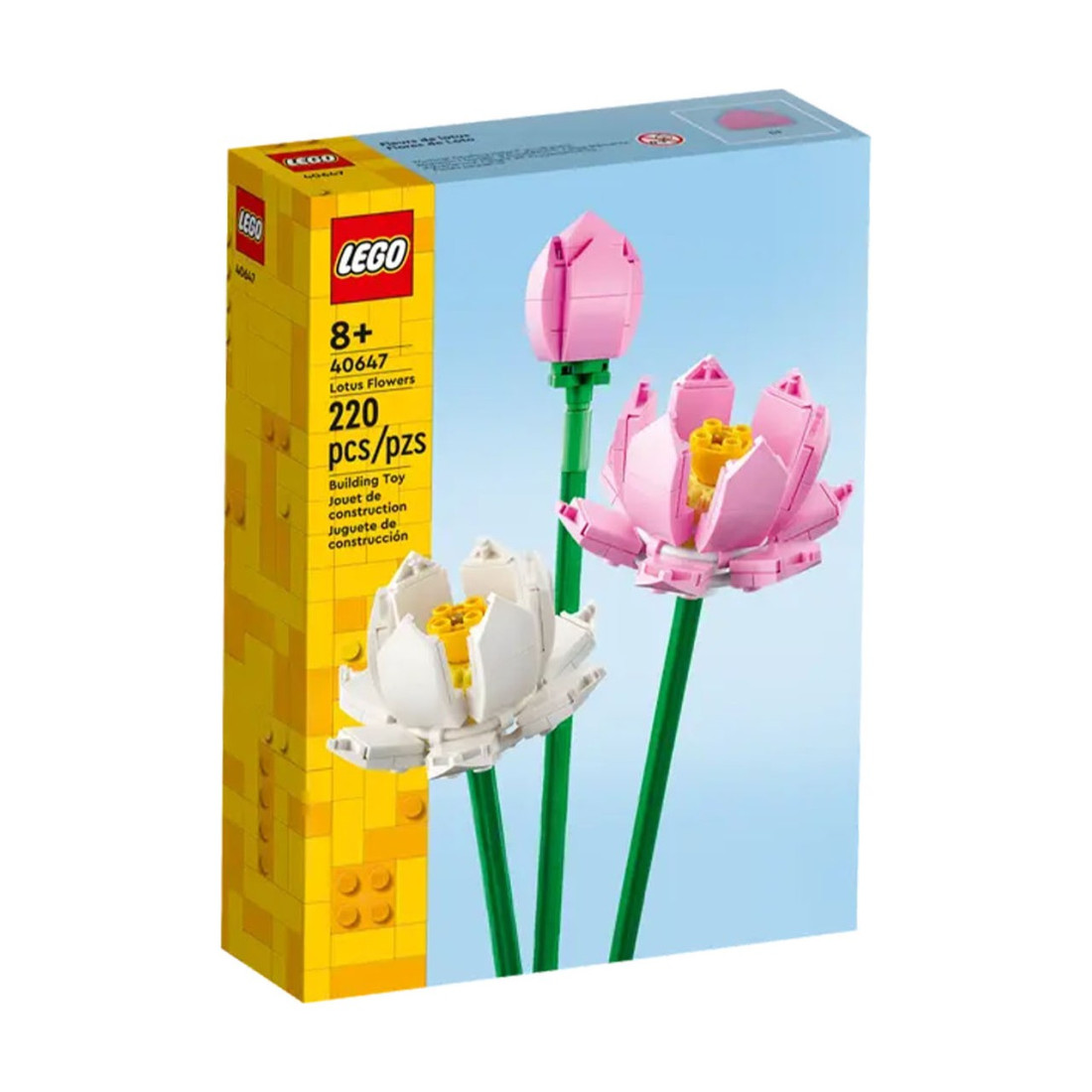 LEGO ® Botanicals Lotus Çiçekleri 40647 - 8 Yaş & Üzeri Çocuklar için Çiçek Model Yapım Seti (220 Parça)