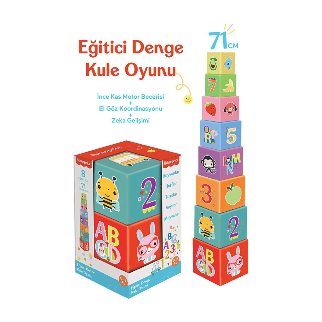 DIYTOY Fisher-Price Diytoy Eğitici Denge Kulesi