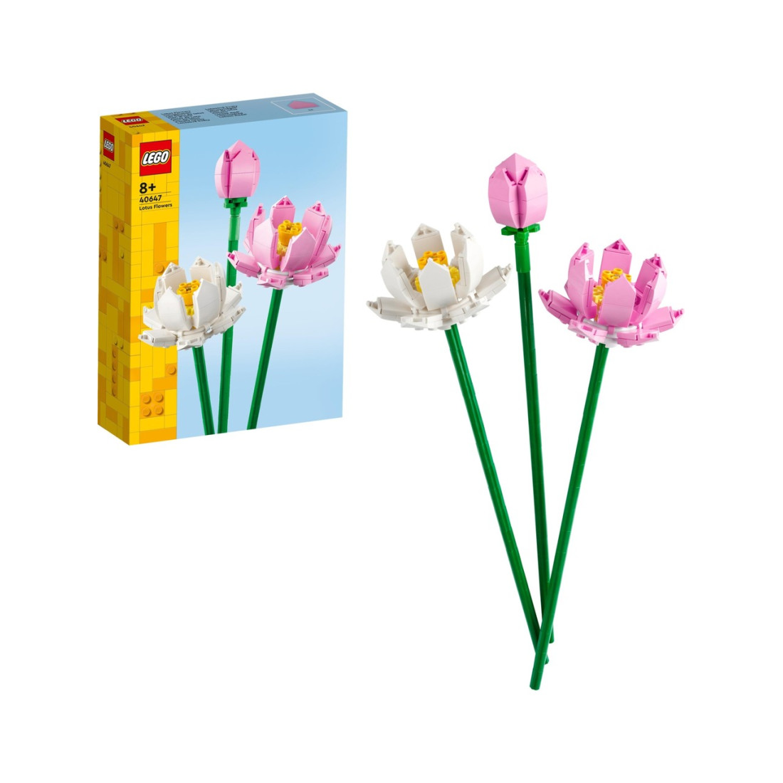 LEGO ® Botanicals Lotus Çiçekleri 40647 - 8 Yaş & Üzeri Çocuklar için Çiçek Model Yapım Seti (220 Parça)