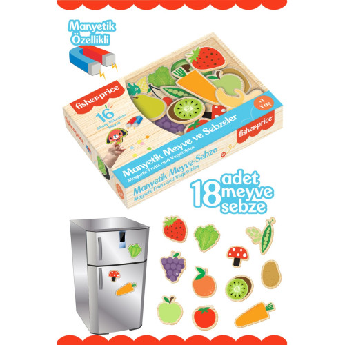 DIYTOY Fisher-Price Diytoy Manyetik Meyve-Sebze