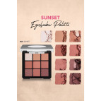 Flormar Kremsi Dokulu & Mat Bitişli Işıltılı 9'lu Kompakt Göz Farı Paleti (003 Sunset) 8682536048453