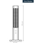Kumtel Dual Orbit Kule Isıtıcı 2300 W Dikey Kullanım İçin Mika Malzeme 41x32,5x115 cm