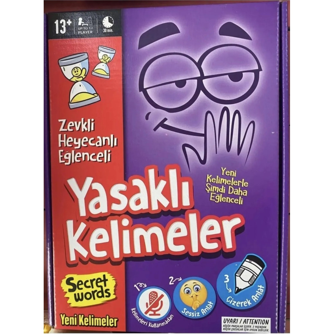 Yasak Kelimeler Kutu Oyunu Eğlenceli Zekâ Parti Masa Oyunu Tabu