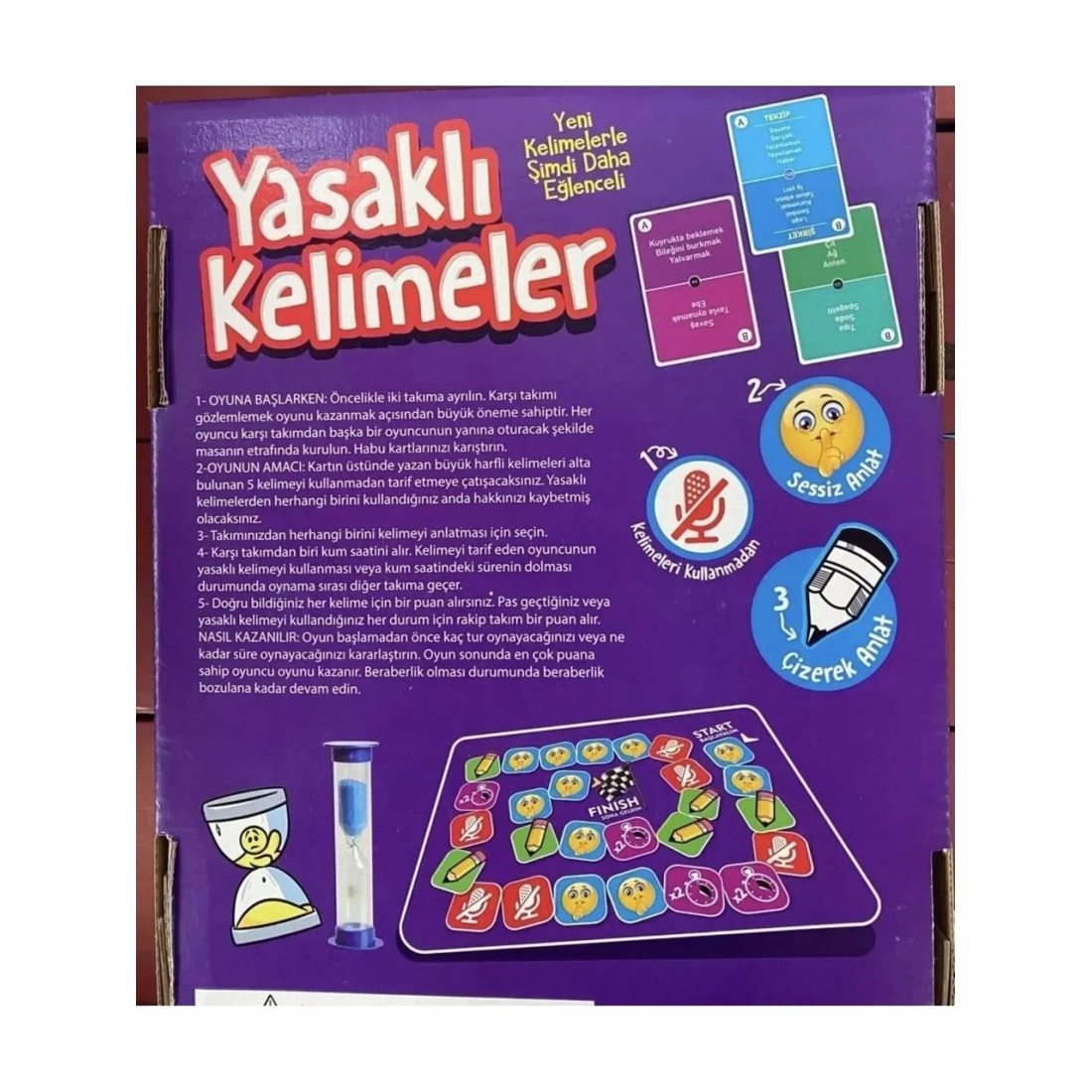 Yasak Kelimeler Kutu Oyunu Eğlenceli Zekâ Parti Masa Oyunu Tabu