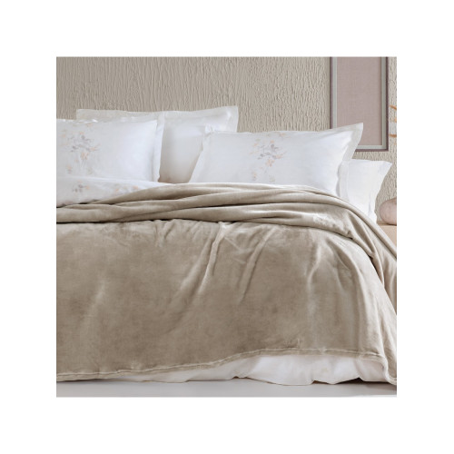 Yataş Bedding Olenna Tek Kişilik Wellsoft Battaniye - Bej