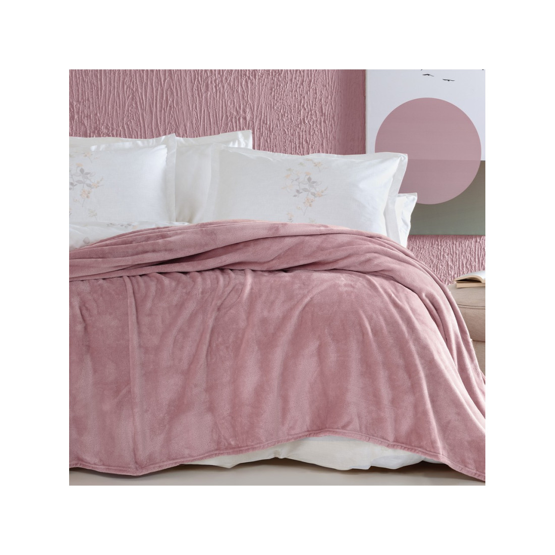 Yataş Bedding Olenna Tek Kişilik Wellsoft Battaniye - Pudra