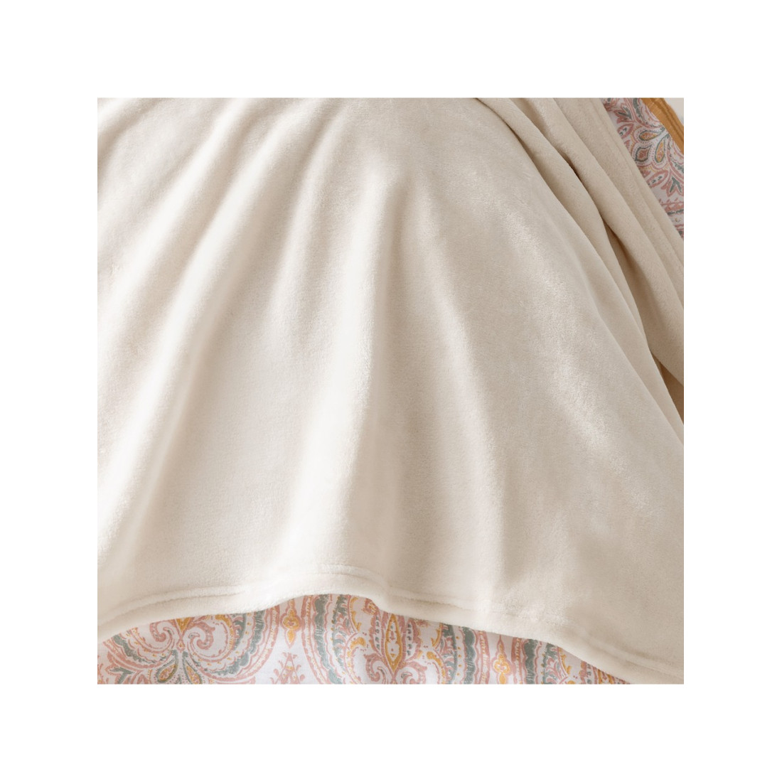 Yataş Bedding Olenna Çift Kişilik Wellsoft Battaniye - Ekru