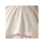 Yataş Bedding Olenna Çift Kişilik Wellsoft Battaniye - Ekru