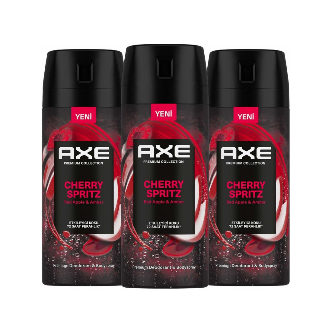 Axe Premium Collection Erkek Sprey Deodorant Cherry Spritz 150 ml X3
