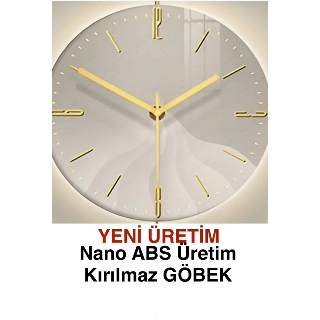 MetaQuartz Aksesuar Metal - İskandinav Kadran Gold (BÜYÜK BOY 50X75CM) ( 3adet Pil Gelmektedir)- Metal Duvar Saati