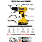 ASSUR 12v Metal Şanzıman Çift Akülü Bakır Sargı Şarjlı Matkap Akülü Vidalama