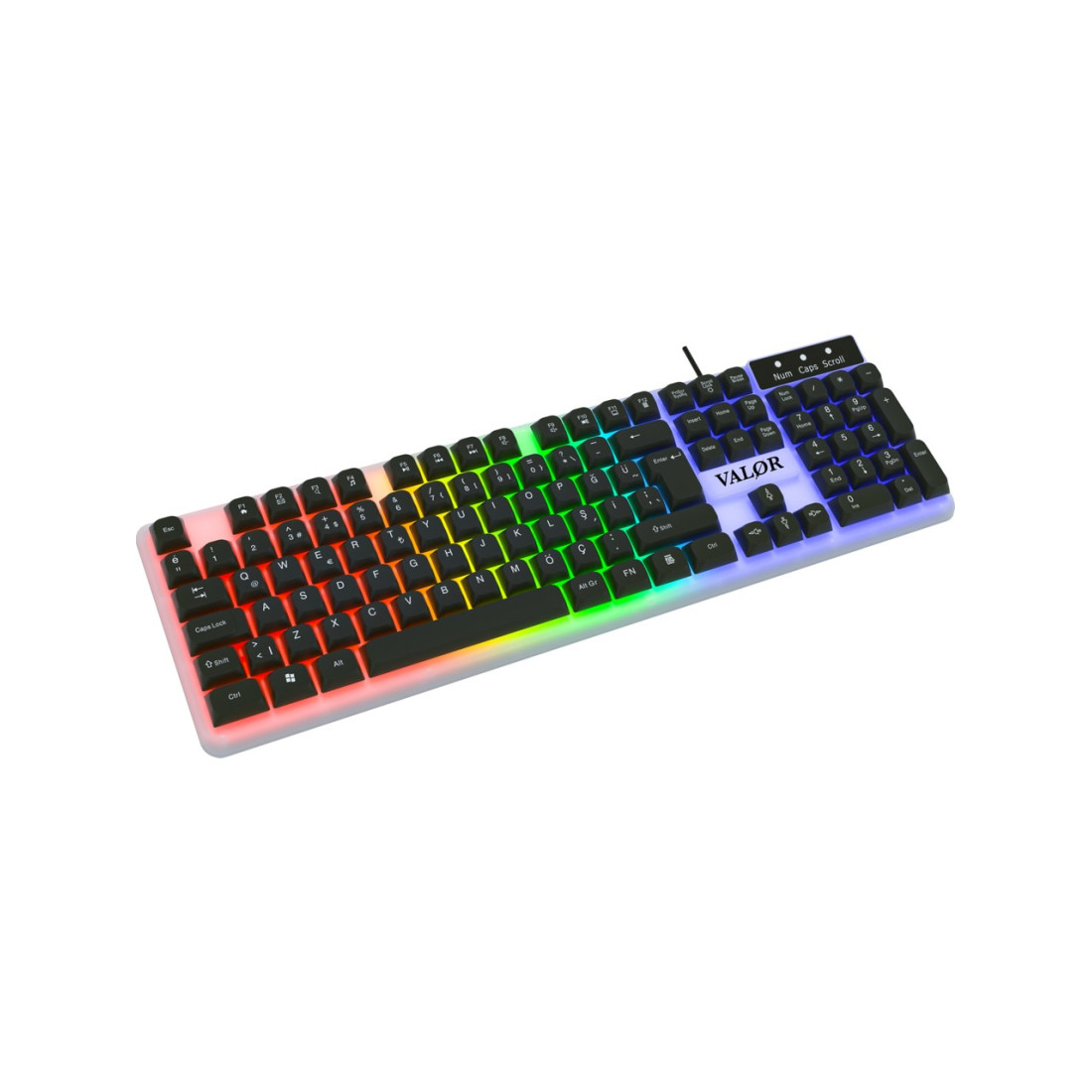 Valor Commander Rgb Işıklı & Full Set 104 Tuşlu Membran Oyuncu Klavyesi