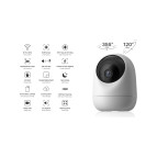 Xenon Smart Ev Kamerası | 2K 3MP, WiFi, Mobil Kontrol, Sesli, 360° Ptz, Hareket Takip, İç Mekan Kamera (X7205)