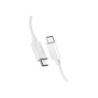 Spigen USB-C to USB-C 2 Metre Kablo 60W Güç / PPS 2.0 Desteği Super Hızlı Şarj / 480 Mbps Data Aktarım Hızı Type-C Ekstra Dayanıklı White - ACA08719