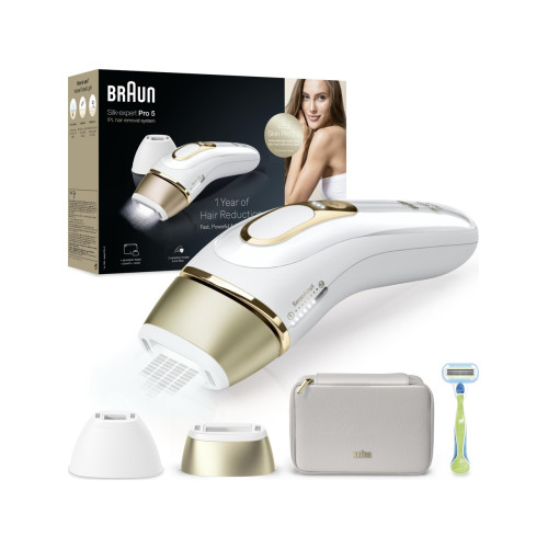 Braun Ipl Silk·expert Pro 5, Evde Tüy Alma, Çanta, Venus Tıraş Makinesi, 2 Başlık Ile, PL5146
