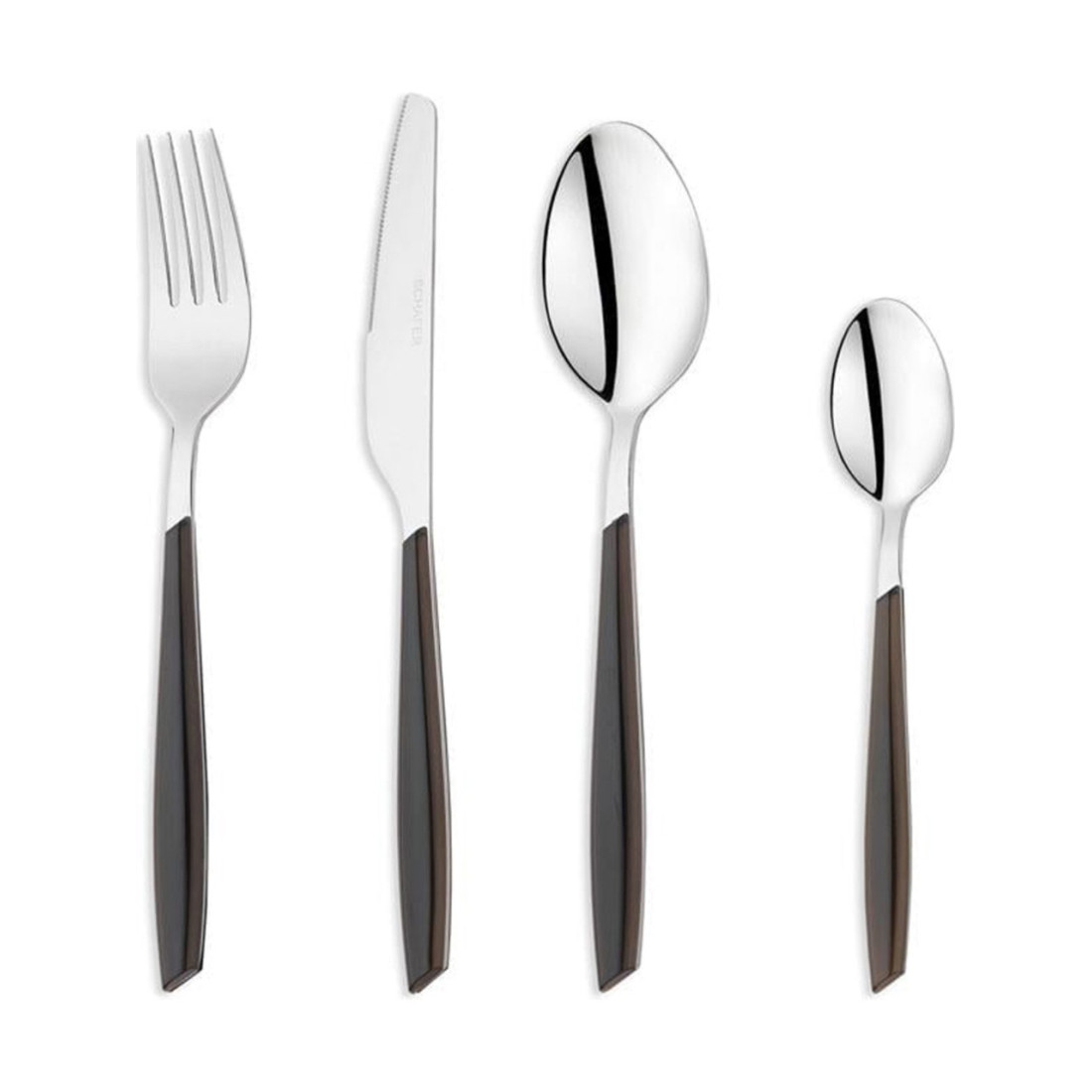 Schafer Mona 24 Parça Çatal Kaşık Bıçak Takımı-Siyah02
