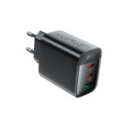 Acefast 67W PD 2X USB-C + USB-A 3 Port Hızlı Şarj Aleti Isı Düşüren GaN Destekli Akım Korumalı Güç Adaptörü iPhone & Android & iPad & MacBook Type-C - A108 (Acefast Türkiye Garantili)