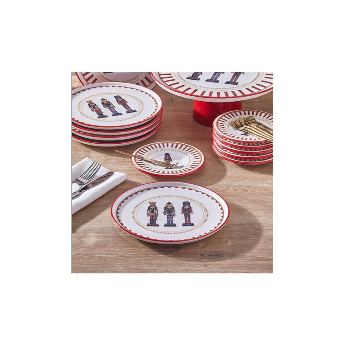 Fecra Kurşun Asker 19 Parça Sunum ve Servis Seti