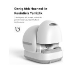 Xenon Smart Akıllı Otomatik Kedi Tuvaleti Uv Sterilizasyonlu 72L Hacim 7l Kapasiteli Mobil Uygulama Kontrollü Cat Cleaner X8624