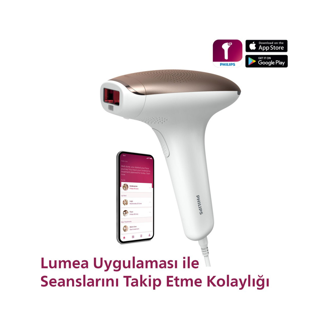 Philips Lumea Brı921/00 Lazer Epilasyon Ipl Tüy Alma Cihazı Ve Satin Kalem Düzeltici