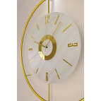 MetaQuartz Aksesuar Metal - İskandinav Kadran Gold (BÜYÜK BOY 50X75CM) ( 3adet Pil Gelmektedir)- Metal Duvar Saati