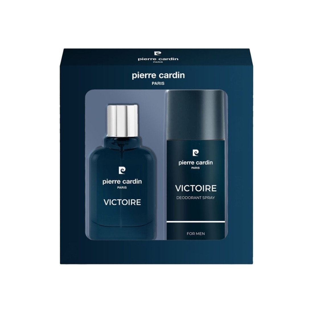 Pierre Cardin Victoire EDP Erkek Parfüm 50 ml & Deodorant 150 ml Set| Aromatik Fresh | Limon, Elma, Nane, Vetiver