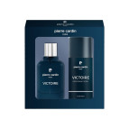 Pierre Cardin Victoire EDP Erkek Parfüm 50 ml & Deodorant 150 ml Set| Aromatik Fresh | Limon, Elma, Nane, Vetiver