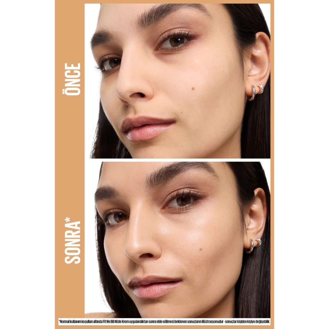 Maybelline New York Fit Me Nude Cilt Bakımı Etkili Nemlendirici BB Krem 30 ml SPF50 Tüm Cilt Tipleri İçin