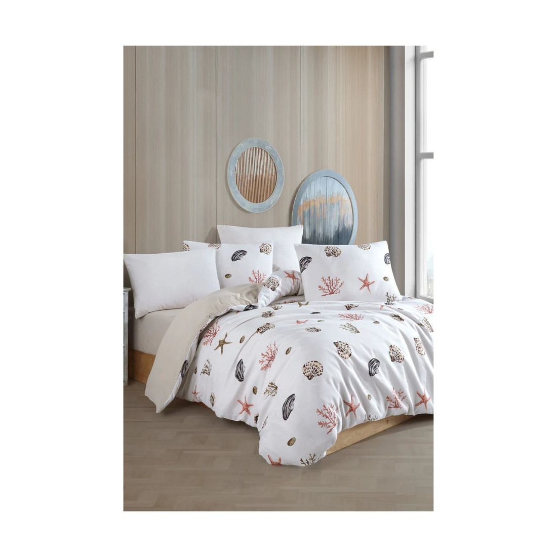 Conzaliza Lastikli Çarşaflı Nevresim Takımı | Kumsal - Tek Kişilik Lastikli