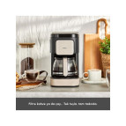 Karaca Just Coffee Aroma 2 In 1 Filtre Kahve ve Çay Demleme Makinesi Bej