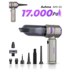 Aetcr Auhma Ahv-02 Kablosuz Araç Içi Süpürge 17000PA Güçlü Vakum ve Üfleme Özellikli 3 Kademeli