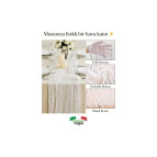 Kitchen Vogue Bohem Dekoratif Runner Masa Örtüsü (90x180) - Beyaz