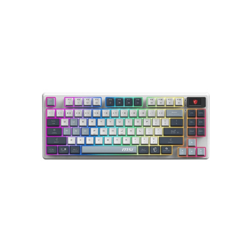 MSI Msı Forge GK600 Tkl Wıreless Sky Rgb Mekanik Linear Kablosuz Türkçe Gaming Klavye